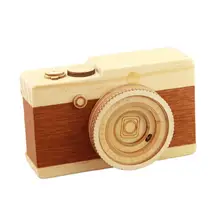 GloryStar креативная Ретро камера стиль деревянная Подарочная музыкальная шкатулка для Рождества с днем рождения год подарок для детей