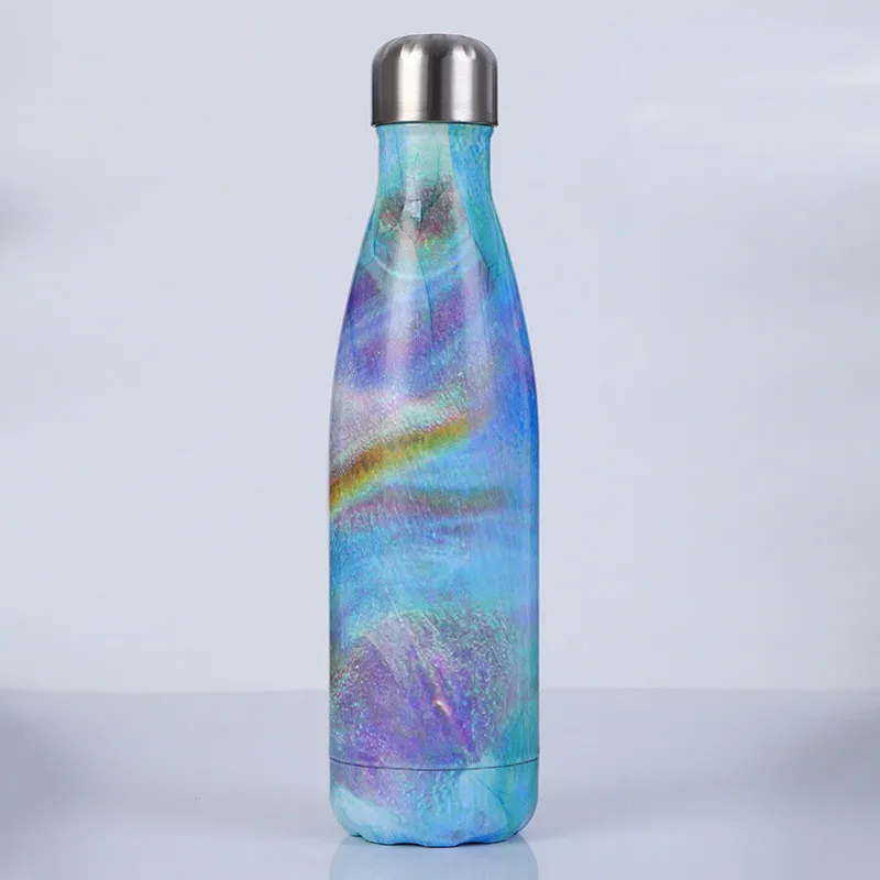 Mother of Pearl 500 мл кофейная бутылка с покрытием звездного неба типа колба Спортивная бутылка внутри и снаружи 304 нержавеющая сталь Боулинг чашка - Цвет: Mother of Pearl