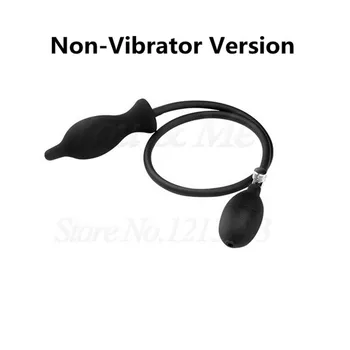 Super Big Inflatable Anal Vibrator Max 10cm Dildo Pump Anal Dilator Expandable 10 Speeds Vibrating Butt Plug Anal Balls Sex Toys 5
