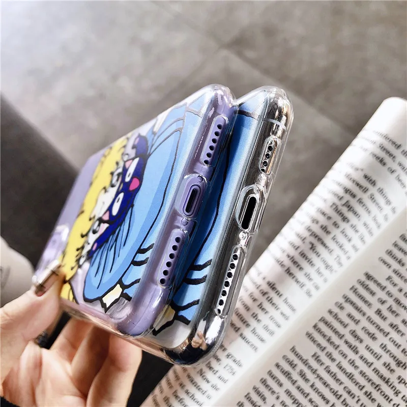 Милый мультяшный чехол для телефона Сейлор Мун для iPhone 6 6S 7 8 X XR XS Max Силиконовый мягкий прозрачный чехол для iPhone 11 Pro MAX задняя крышка