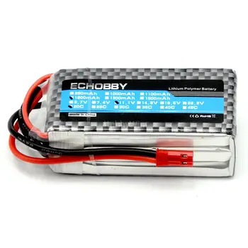

11.1V 3S 1200mAh 20C LiPO Battery JST plug for FPV Drone RC Model Airplane Helicopter