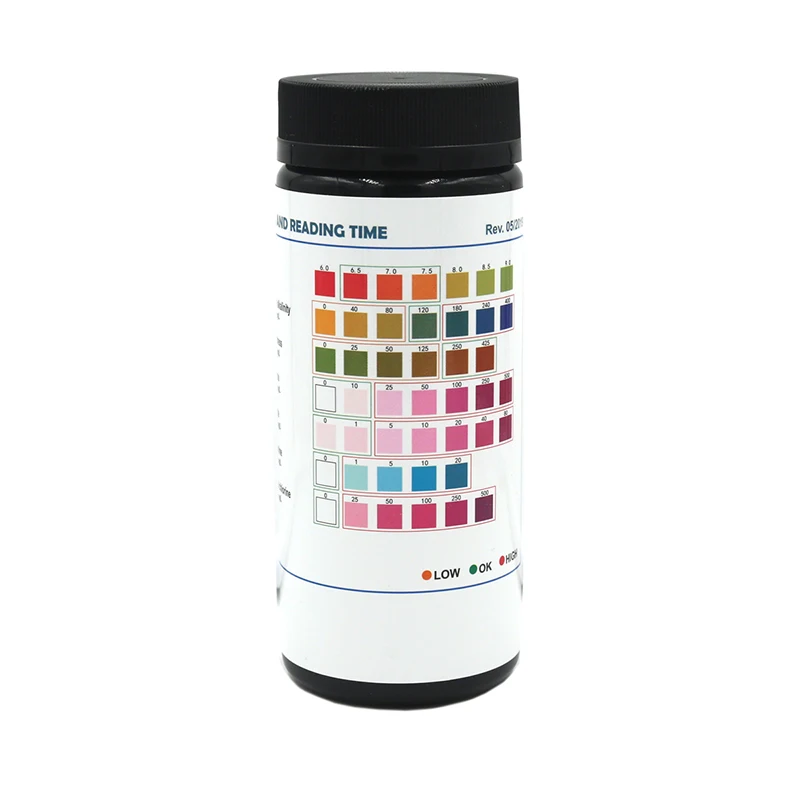Тестовая Бумага для воды и бассейна, 7 в 1 PH, полная жесткость хлора