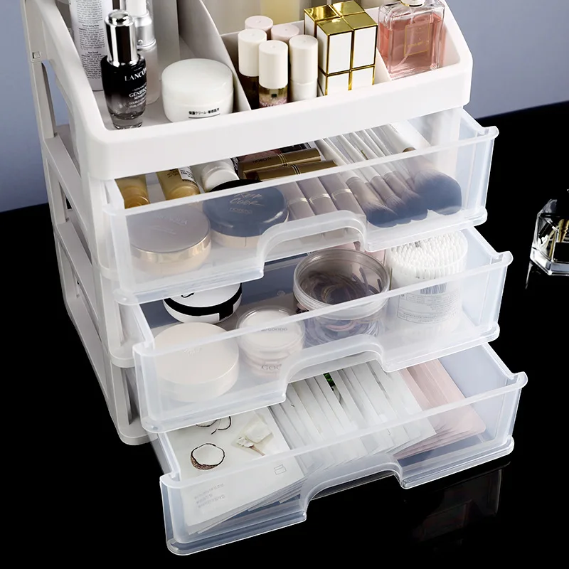 Plastic Makeup Storage Box Drawer Make Up Storage Organizer