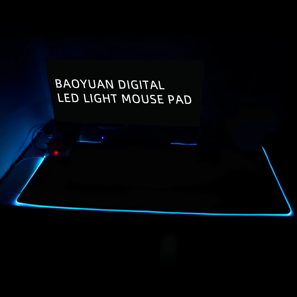 

Mousepad RGB Large Gaming Mouse Pad Gamer Computer Mouse Keyboard LED Desk Mat Non-slip Glowing 300X250mm LED mouse pad