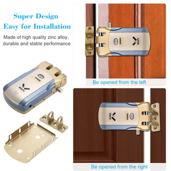 

Wireless Remote Control Lock Security Invisible Keyless Intelligent Lock for iOS Android Unlock Control Security System