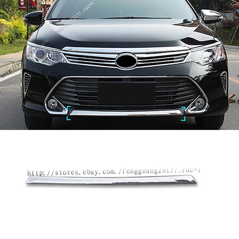Подходит для Toyota Camry ABS Хром передний бампер губы отделка полосы 1 шт. автомобильные аксессуары