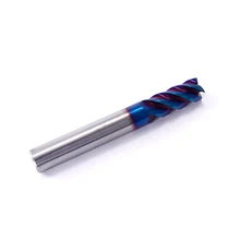 ZGT Endmill Cnc cięcie HRC65 4 flet frez z węglika frez trzpieniowy wysokiej jakości Freze ucu 1mm 3mm 5mm 12mm frez