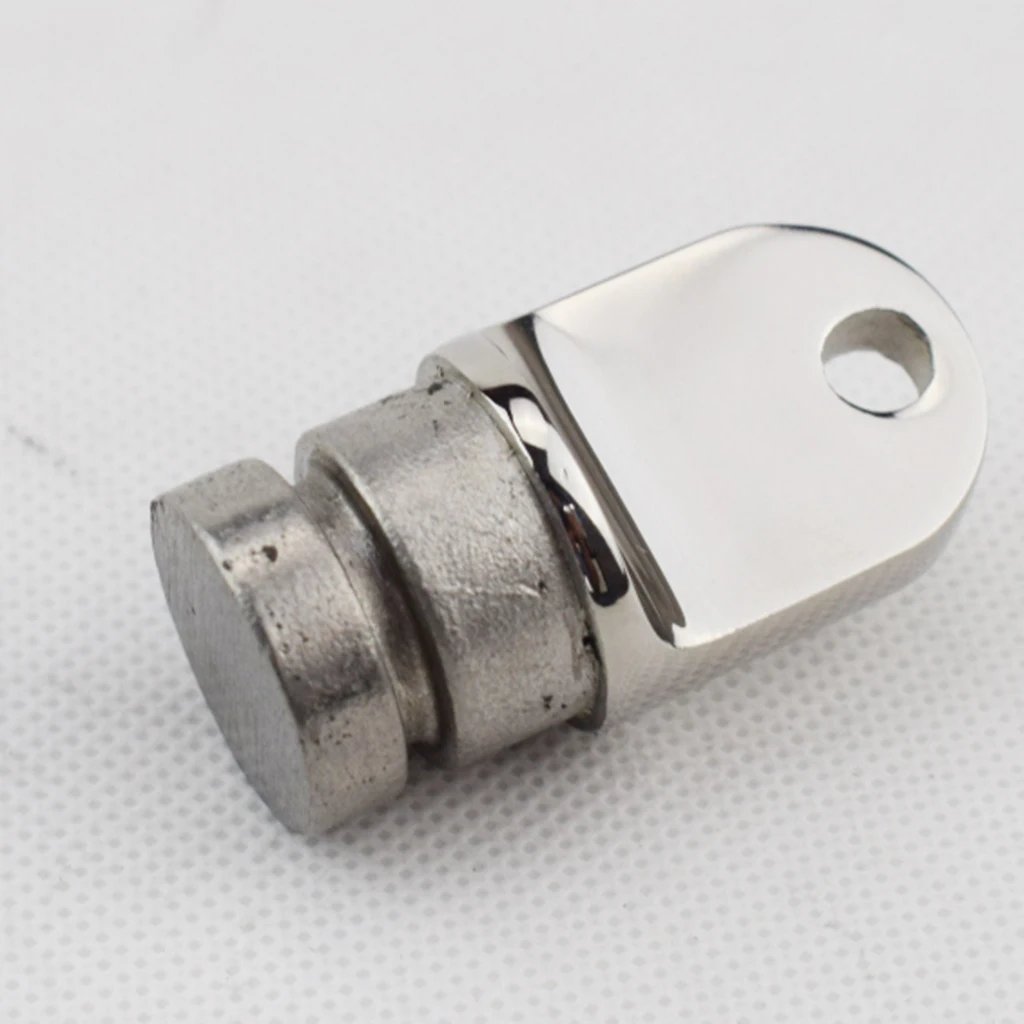 Bimini Top Rounded End Inner Eye Hardware Yacht Boat Silver Stainless Steel