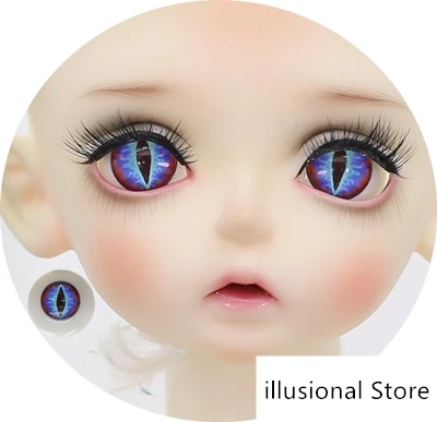 BJD SD кукольный глаз 12mm14mm16mm18mm глаза для кукол BJD куклы игрушки sd кошка глазное яблоко - Цвет: 6