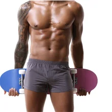 Мужские свободные боксеры Свободные повседневные шорты спортивные клетчатые брюки Wove Slim fit под брюки ультра-тонкие дышащие s-xl