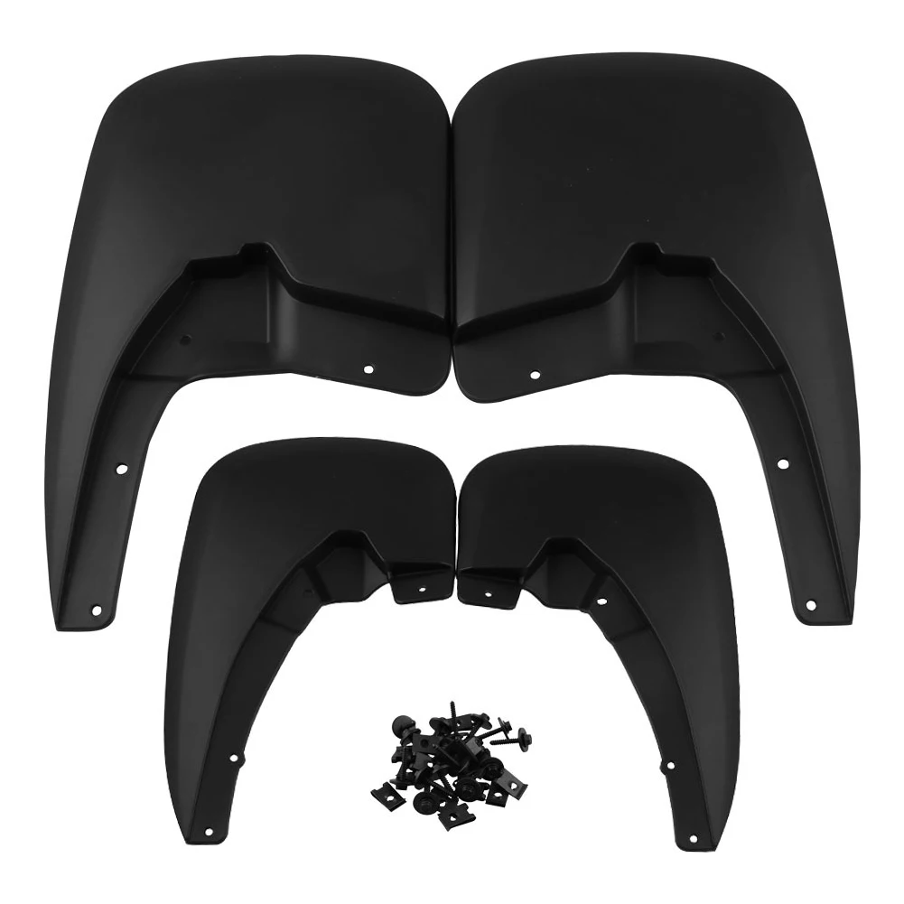 

Large Car Splash Guards Front Rear Plastic Clean Universal Durable Mud Flaps Protect Black For Dodge For Ram 2009-2018