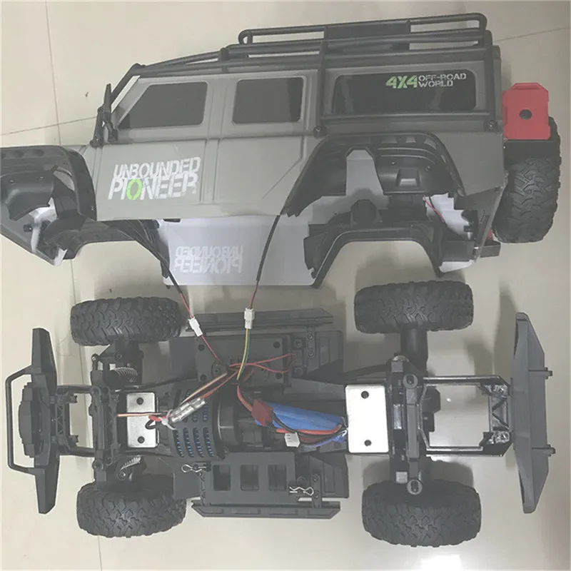 ZP1001 1/10 2,4G 4WD Rc автомобиль 2 Аккумуляторы для игрушек пропорциональное управление ретро автомобиль W/светодиодный светильник RTR модель дистанционного управления детские игрушки