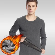 Мужское зимнее мягкое и утолщенное термобелье хлопковый свитер круглый воротник молодой среднего возраста старый хлопок подштанники костюм