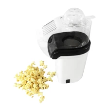 New Hot Popcorn Machine Hot Air Popcorn Popper + Popcorn Maker wtih Measuring Cup to Measure Popcorn Kernels + Melt Butter - Whi