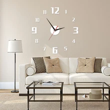 Новые 3d настенные часы дизайн большие акриловые зеркальные часы наклейки аксессуары для гостиной декоративные часы для дома на стену