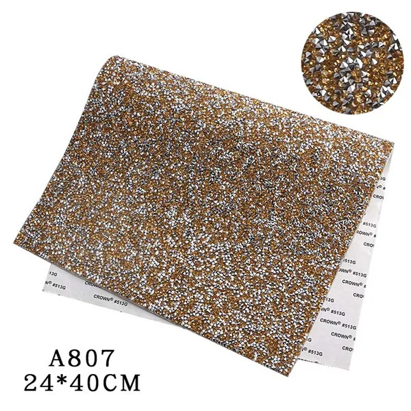 SINUAN сетка из горного хрусталя для одежды Стразы Flatback декоративные камни 24x40 см/лист ручной работы ремесло аксессуары для шитья - Цвет: Антикварная бронза