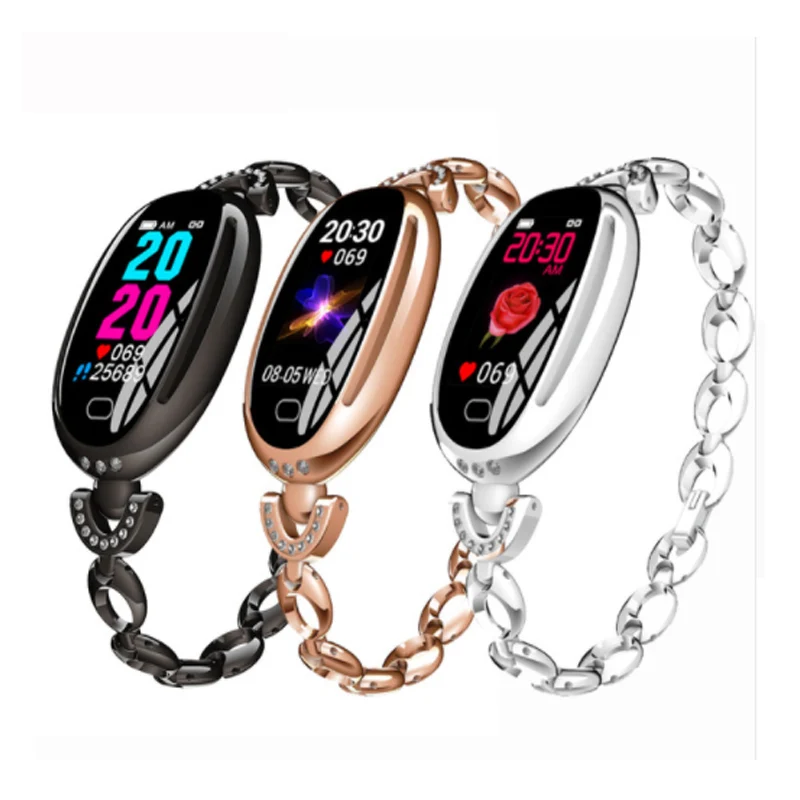 Imosi E68 Смарт-часы женские 0,96 дюймов монитор сердечного ритма IP67 водонепроницаемый спортивный фитнес-браслет с бриллиантами