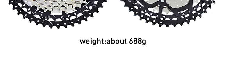 VG SPORTS MTB Cassette 8 9 10 11 12 Speed 40T 42T 46T 50T 52T Mountain Bike Cassette Separate Cassete Freewheel Bracket Sprocket