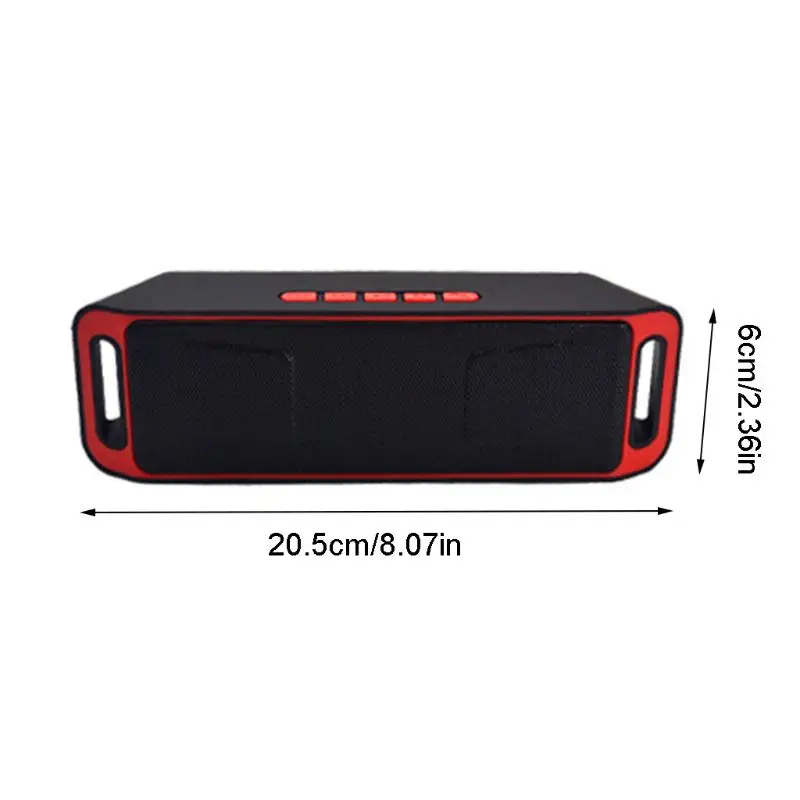 SC208 беспроводной автомобильный Bluetooth динамик открытый мини двойной сабвуфер стерео динамик A5YA
