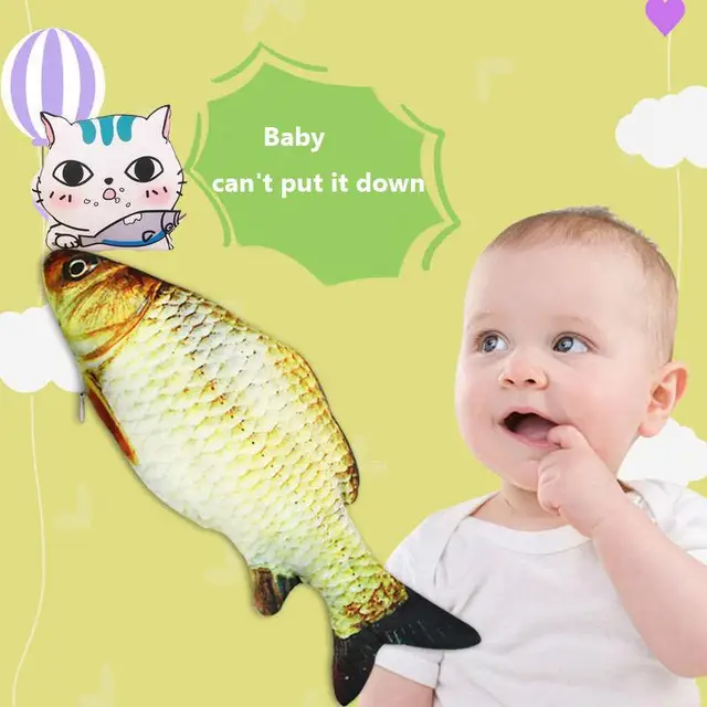 Children's Baby Electric Fish Toy Can Sing And Jump Simulation Plush Electric Fish Toy For Sleeping Baby Puzzle Early Education 2