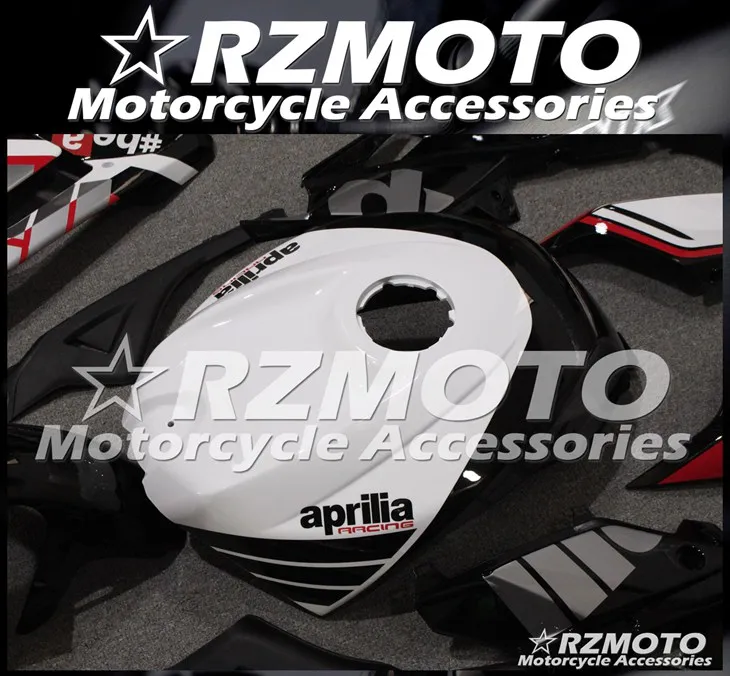 Инъекций ABS Полный обтекатели Наборы подходит для Aprilia RS125 2006 2007 2008 2009 2010 2011 06 07 08 09 10 11 Боди Комплект красного и белого цвета