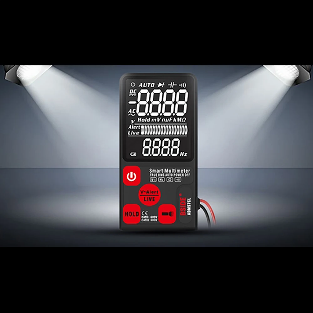 ADMS7C 6000 цифровой мультиметр True 3 он-лайн Дисплей вольтметр переменного тока Напряжение бесконтактная проверка напряжения переменного сопротивления Ом Гц Тестер мультиметр
