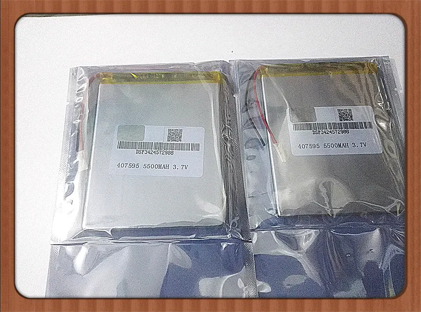 Полимерная литиевая батарея 7,8, 9 дюймов планшетный ПК ICOO 3,7 V lithiumion с высококачественной 407595 5500 мАч таблеточной батареей
