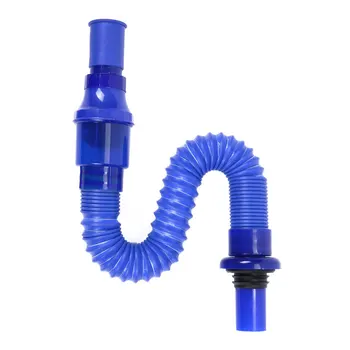 

Deodorant Sewer Pipe Household Kitchen Basin Pool New Blue Plastic Modern Simplicity 45-86CM Scalable High Quality Sewer Pipe