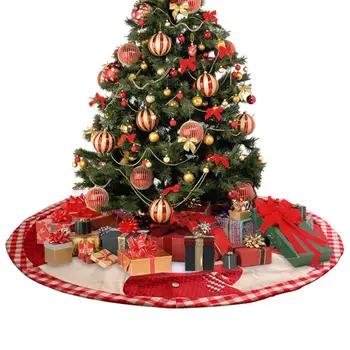 

Fabric Christmas Tree Skirt Aprons Christmas Tree Carpet Christmas Decorations For Home New Year Xmas Decor 102cm 40.16inch