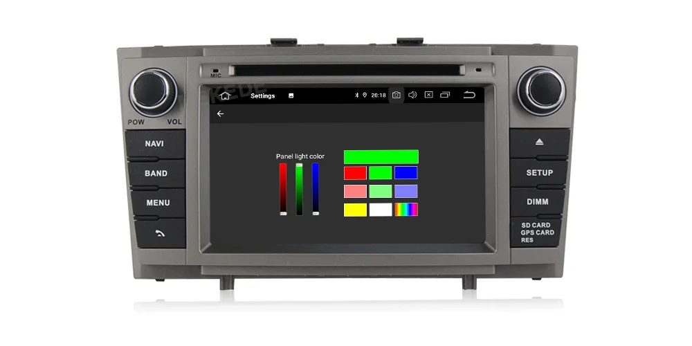 Top 7" HD Android 9.0 4+64G Car DVD player For Avensis 2008-2013 Audio Video Player Radio GPS Navigation 9