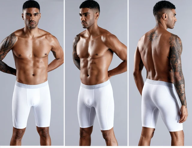 5pcs With Hole Underwear Male Boxershorts Long Boxers For Man Undrewear  Cotton Men's Panties Mens Underpants Family Boxer Shorts - AliExpress