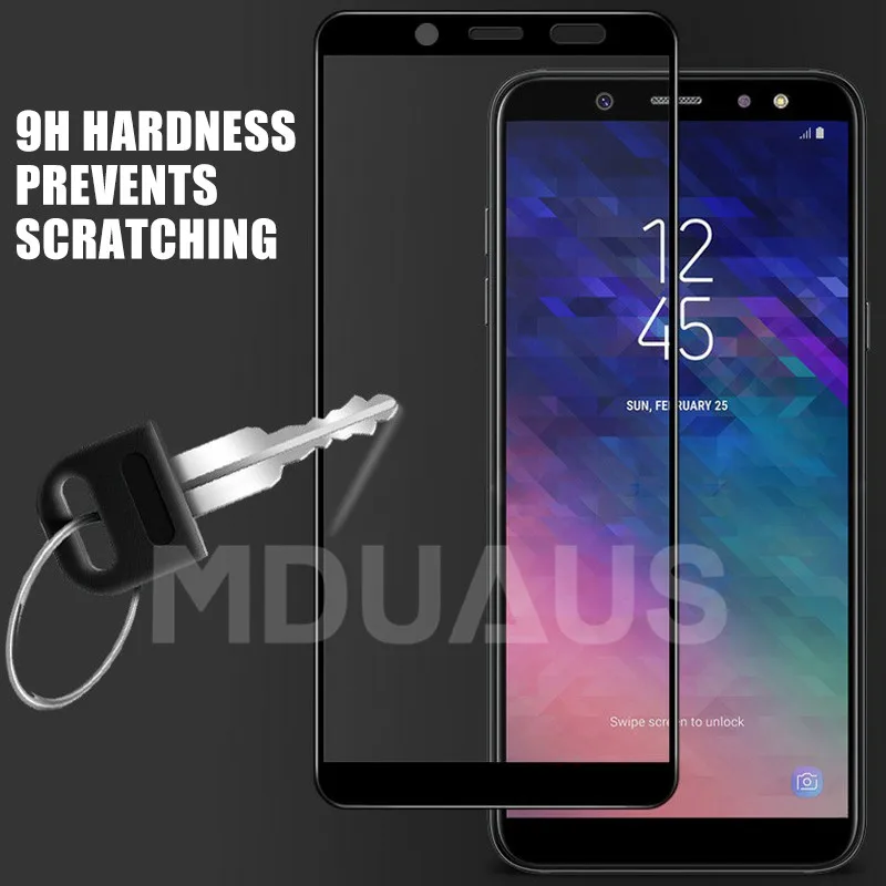 9D полное покрытие из закаленного стекла для samsung Galaxy J3 J5 J7 J2 J4 J6 J8 Защитная пленка для экрана
