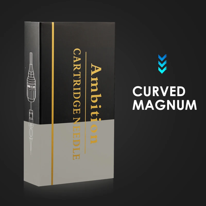Ambition 20Pcs 0.35MM Disposable Permanent Makeup Tattoo Cartridge Needle Curved Magnum Tattoo Needles for Tattoo Gun Machines Ambition 20Pcs 0.35MM Disposable Permanent Makeup Tattoo Cartridge Needle Curved Magnum Tattoo Needles for Tattoo Gun Machines