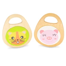 

Sisland Wooden Castanets Percussion Handle Clapping Castanets Board For Baby Musical Instrument Early Educational Toys for Kid
