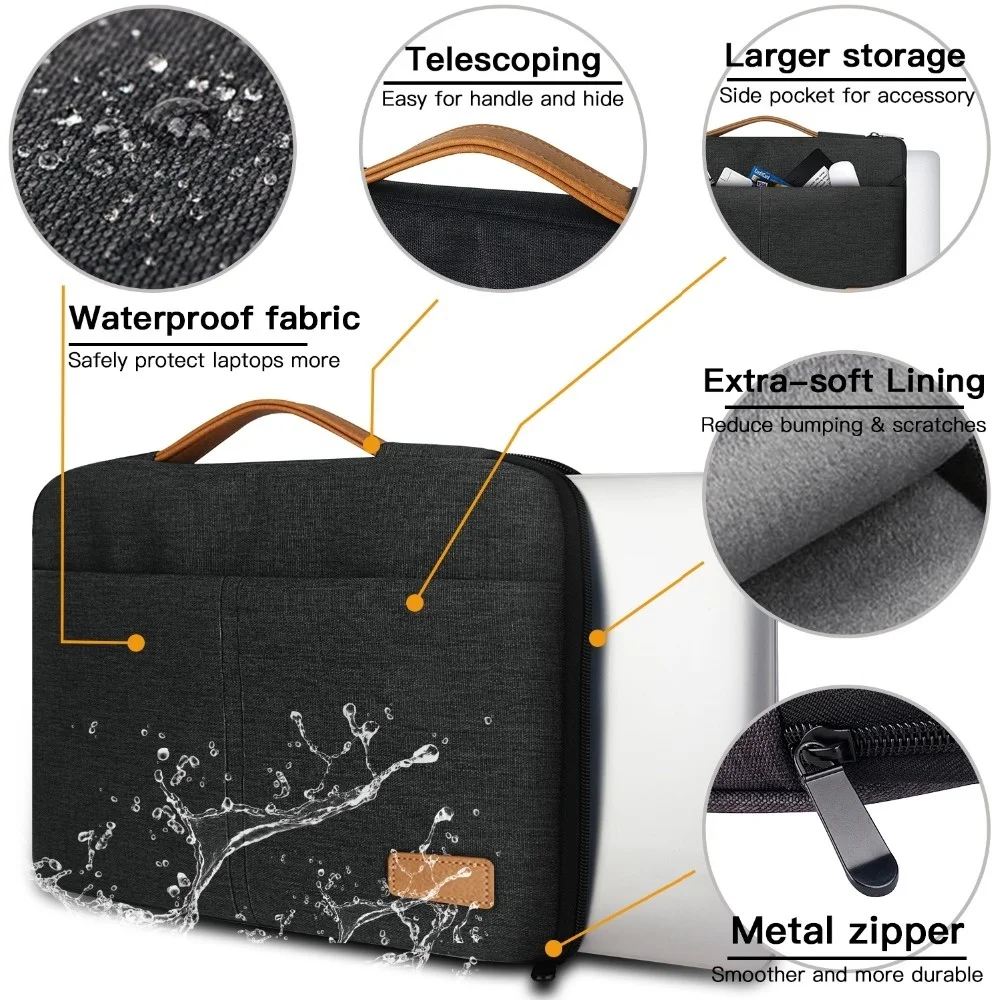 Najtaniej 13.3 14 15.6 calowy pokrowiec na laptopa torba na macbooka Pro 13 komputer Notebook etui na xiaomi ASUS Acer hp Lenovo