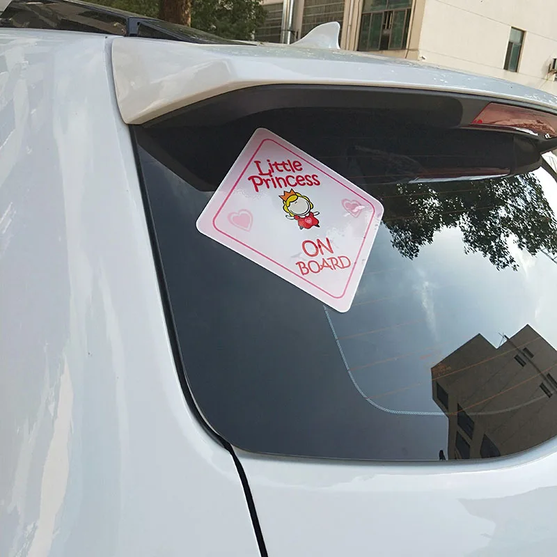 Crown Princess Isla On Board Personalised Baby Girl Car Sign 