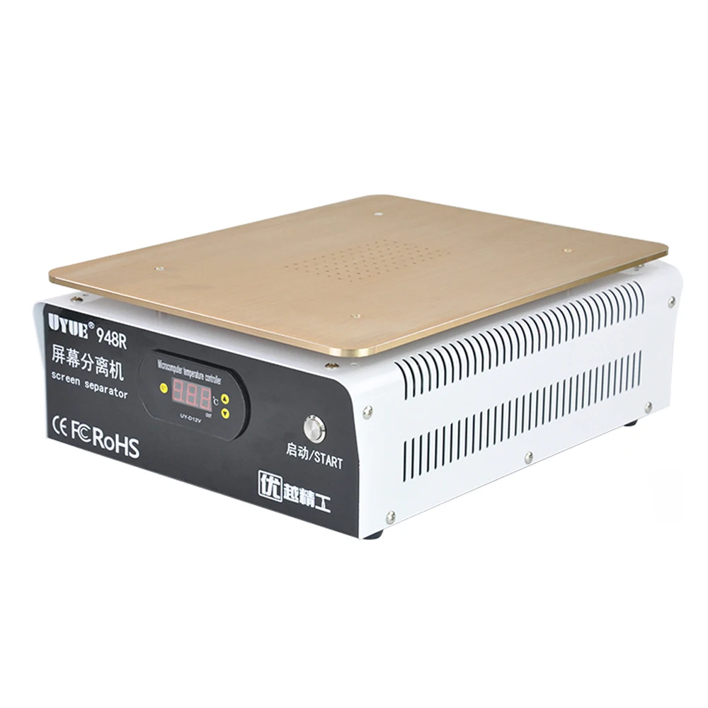 UYUE 948R мобильный телефон встроенный насос вакуумный металлический корпус стекло ЖК-экран сепаратор машина+ светодиодный дисплей для макс 14 дюймов ЖК-дисплей