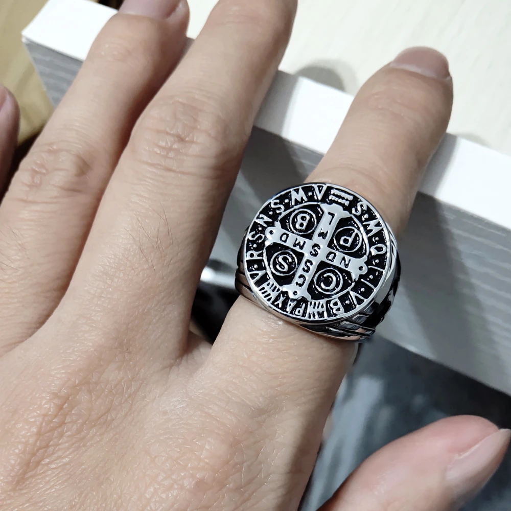 Male Jerusalem Cross Ring Stainless Steel Crusaders Religious Jesus Christ Medieval Knight Templar Military Middle Age For Men Rings Aliexpress