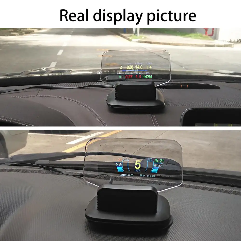 Новейший Автомобильный спидометр электронный HUD Дисплей OBD автомобильные