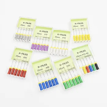 

1 box Endodontic Root Canal K Files Dental K-File 25mm Hand Use files Endodontic Instruments Dentist Tools