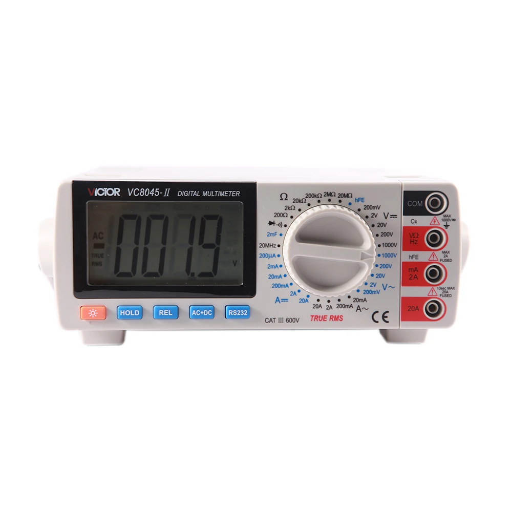 US $71.89 Ruoshui 8045 Ii Bench Top True Rms Multimeter Ac Dc Transistor Measurement Capacitance Hfe Multimetro Tester Digital Electrical