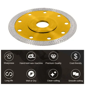 

105/115/125mm Diamond Ceramic Saw Blade Porcelain Tile Saw Marble Dry Cutting Blade For Granite Ceramic Tiles Marble