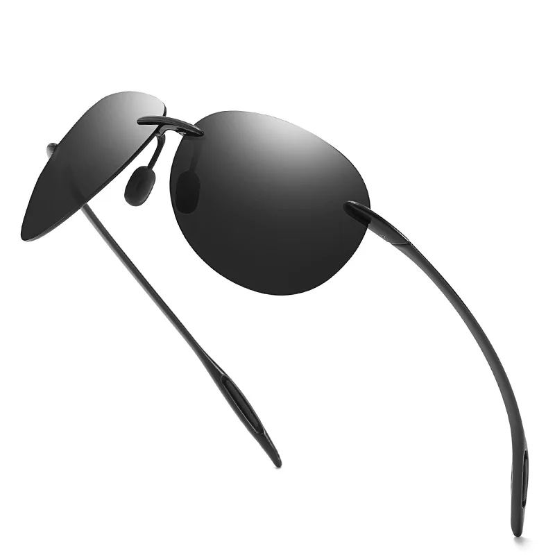 Men's Color-film Polarized Pilot Sunglasses Drive Fishing Outdoor High-end Sun Glasses Designer Carefully Designed Sun Glasses