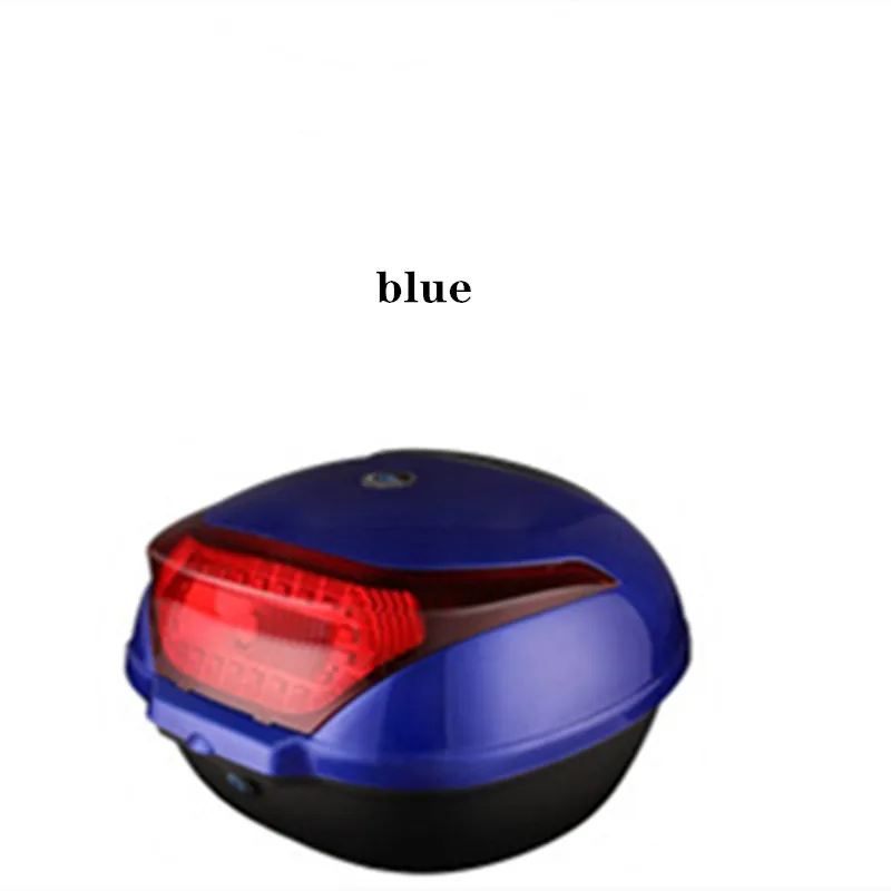 thumbnail image 1 of Baúl de motocicleta, caja trasera universal para automóvil eléctrico, caja de herramientas para scooter con batería extragrande, con hebilla de bloqueo de seguridad, caja trasera para motocicleta, 1 of 5