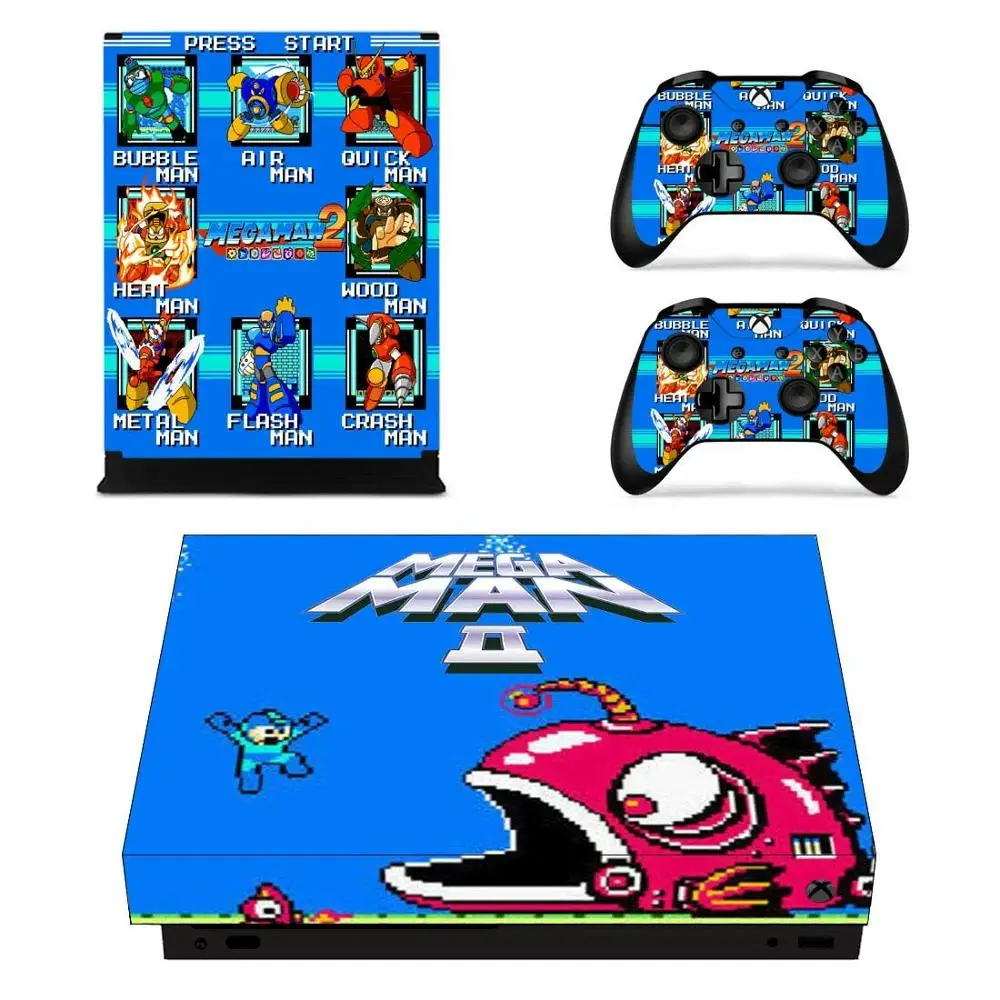 YSX1X1219 Mega Man стикер s для Xbox One X виниловые наклейки на кожу наклейки Pegatinas Adesivo для Xbox one X консоли пульта дистанционного управления скины - Цвет: YSX1X1219