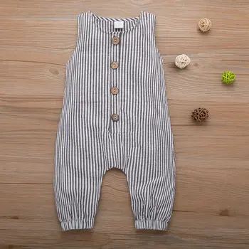 

Newborn Baby Boy Girl Striped Romper Bodysuit Jumpsuit Playsuit Outfits Clothes