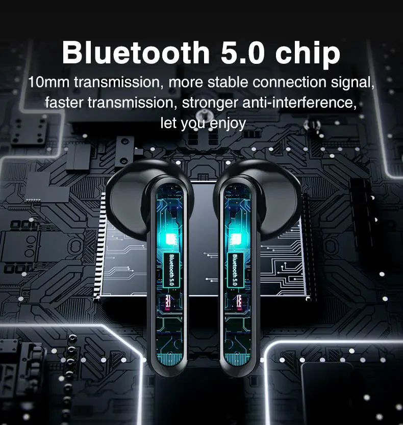 BEESCLOVER X15 TWS Bluetooth 5 0 Earphone Wireless Stereo music Earphone with LED Display Bluetooth Headset with Charging Case