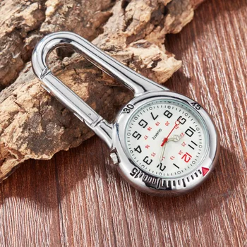 

Clip on Carabiner FOB Watch Clock for Hiking Mountaineering Outdoor Backpack FK88