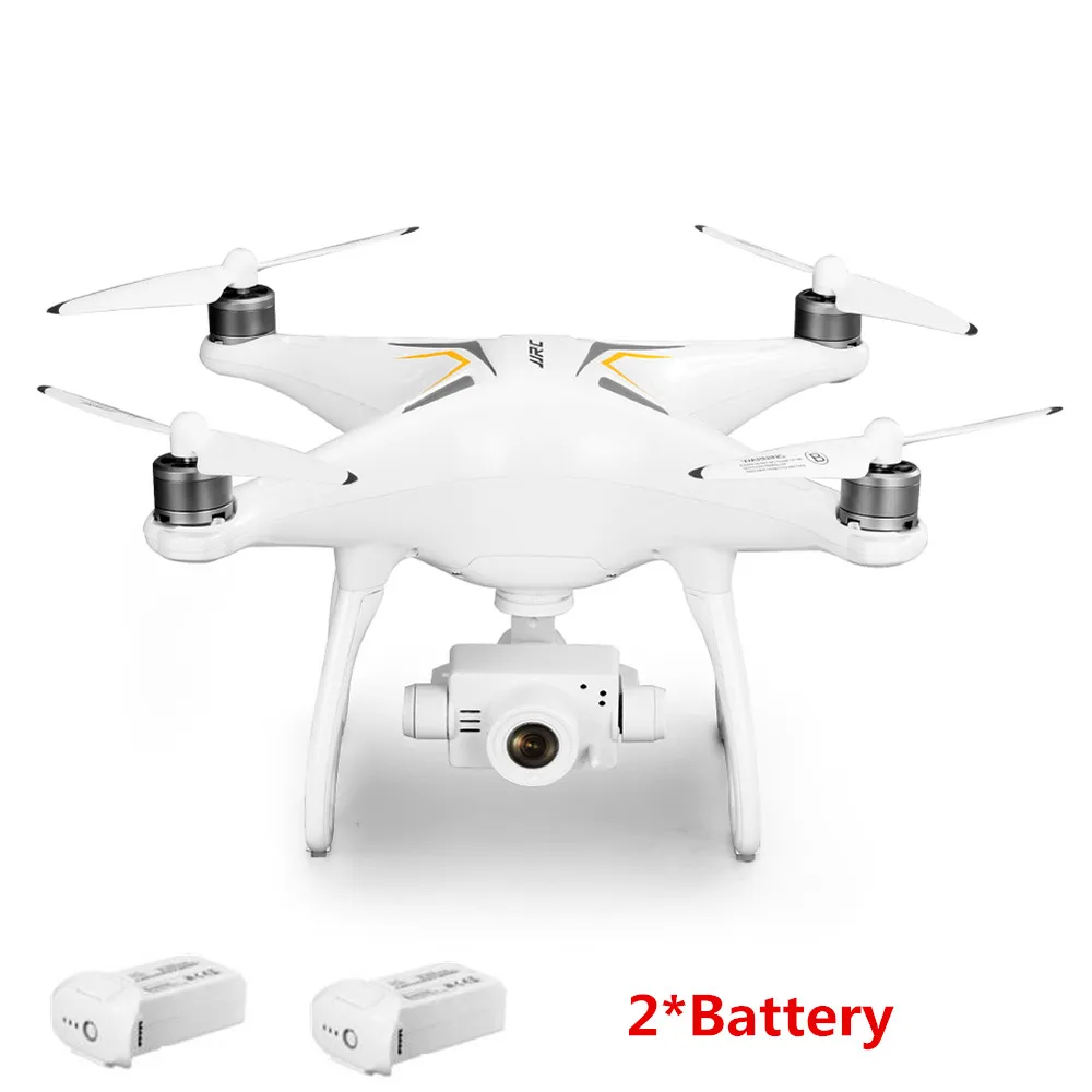 Профессиональный бесщеточный gps wifi FPV RC Квадрокоптер Дрон 1080P камера gps позиционирование следование за мной Квадрокоптер с анти-встряхиванием карданный - Цвет: Drone with 2 battery