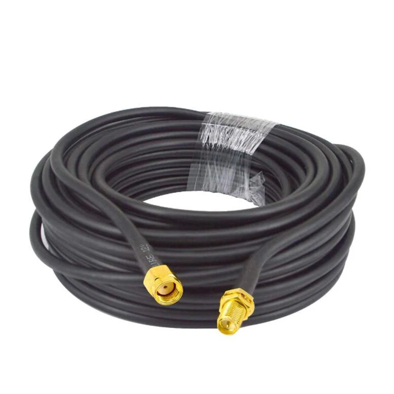 Cable Coaxial SMA macho a SMA macho RG58, 1M, 3M, 5M, 10M, 20M, enchufe SMA 3G, 4G, Cable de extensión de antena WiFi, adaptador de conector Pigtail